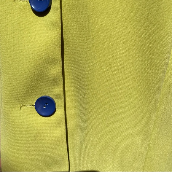 Dana Kay Jacket Blazer Lime Green Chartreuse EUC - Picture 8 of 12